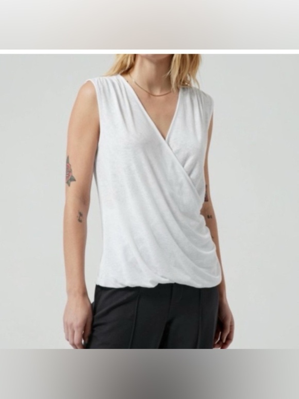 Athleta Breezy Wrap Tank Top Size Large